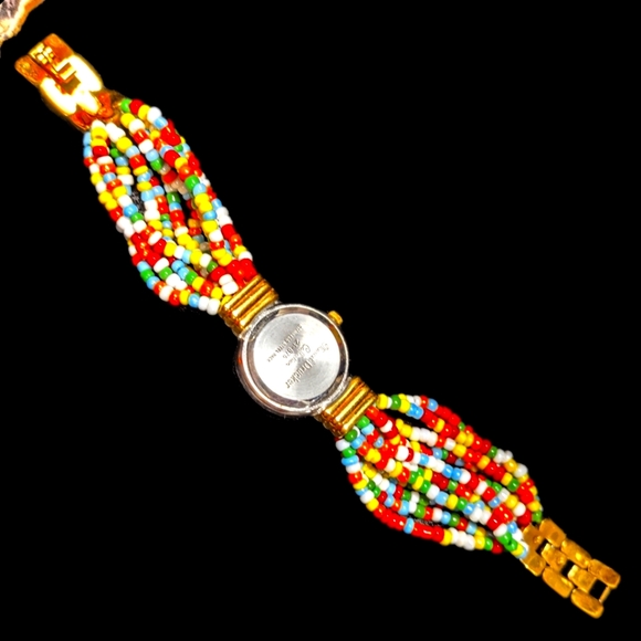 Marcel Drucker Beaded Lady's Vintage Bracelet Watch - Picture 3 of 5